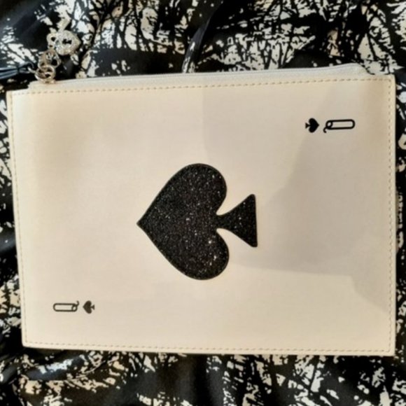 Kate Spade Taft Street Harriet Queen of Spades Card Wristlet bag nwot - Picture 6 of 11